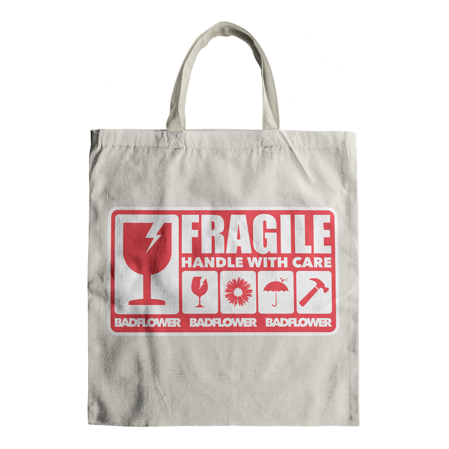 Handle With Care Fragile Tote