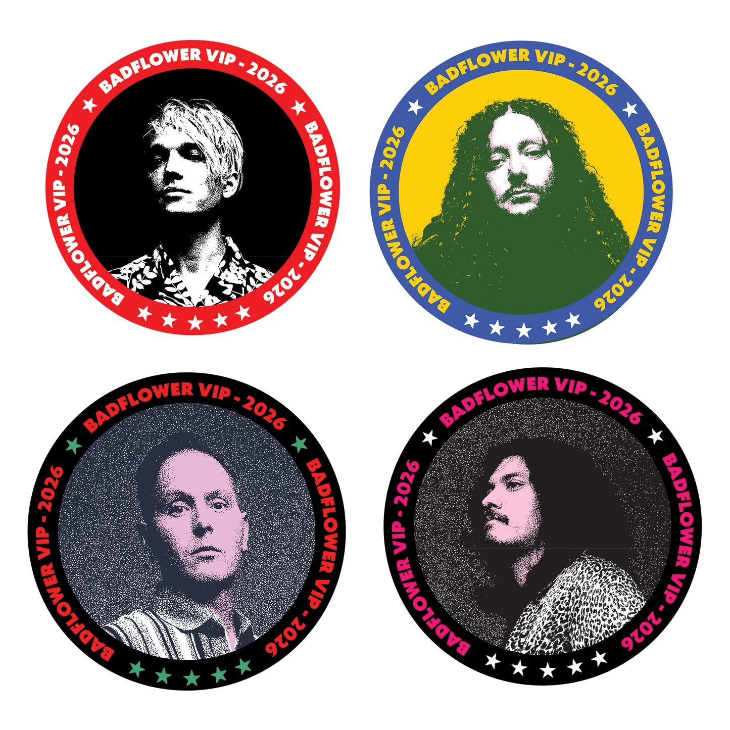 Badflower VIP '26 Button Set
