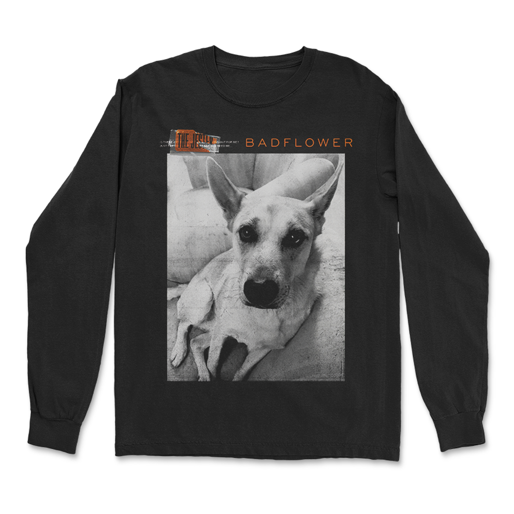 Badflower Jester dog long sleeve black t-shirt