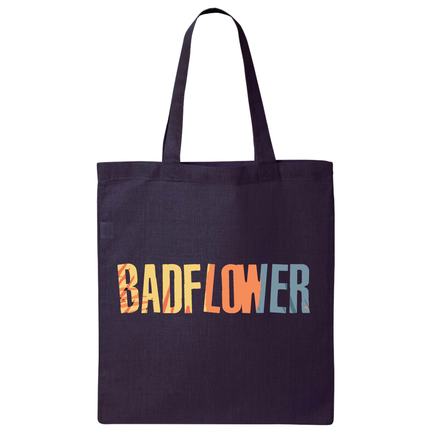 Badflower color logo tote