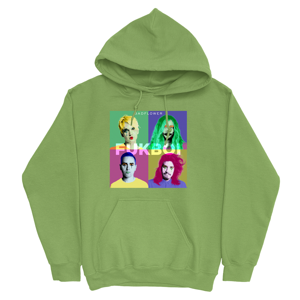badflower fukboi green hoodie